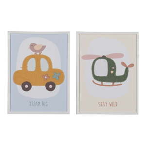 Detské obrázky v súprave 2 ks 30x40 cm Vehicles – Ixia