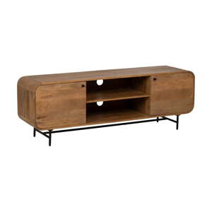 Hnedý TV stolík z mangového dreva 160x55x40 cm Kaya – Ixia