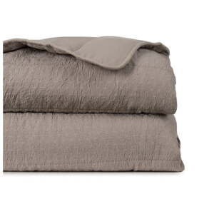 Taupe prešívaný pléd 240x260 cm – Ixia