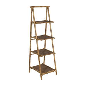 Bambusový regál v prírodnej farbe 48x152x50 cm Manali – Ixia