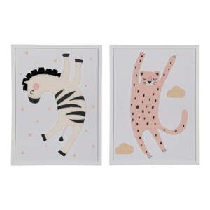Detské obrázky v súprave 2 ks 30x40 cm Animals – Ixia