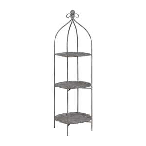 Sivý kovový regál 45x144x45 cm Mireille – Ixia