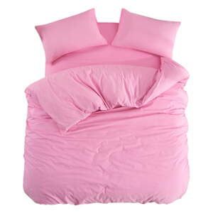 Ružové obliečky na jednolôžko/predĺžené s plachtou/3-dielne 160x220 cm Classic – Mila Home