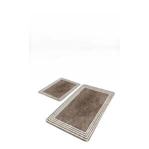 Taupe zamatové kúpeľňové predložky v súprave 2 ks 60x100 cm – Mila Home