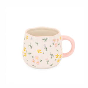 Krémový hrnček z kameniny 375 ml Ditsy – Sass & Belle