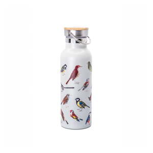 Biela cestovná antikoro fľaša 425 ml Vintage Birds – Sass & Belle