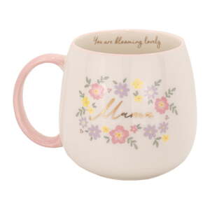 Svetloružový porcelánový hrnček 450 ml Mama You Are Blooming – Sass & Belle