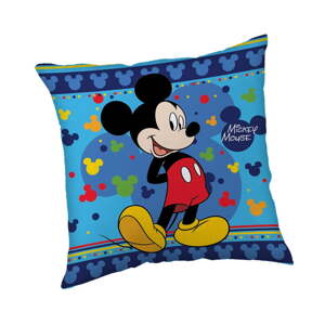 Fleecový detský vankúšik 40x40 cm Mickey "Blue" – Jerry Fabrics