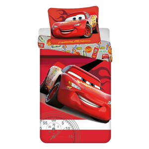 Červená bavlnená detská obliečka na jednolôžko 140x200 cm Cars "Legend" – Jerry Fabrics