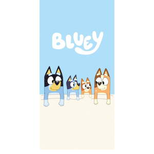 Modrá/béžová bavlnená detská osuška 70x140 cm Bluey – Jerry Fabrics