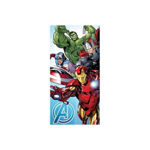 Bavlnená detská osuška 70x140 cm Avengers "Light Blue" – Jerry Fabrics