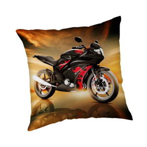 Detský vankúšik 40x40 cm Motorbike "Red" – Jerry Fabrics
