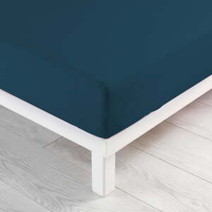 Tmavomodrá napínacia džersejová plachta 90x190 cm Jersy – douceur d'intérieur