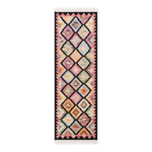 Obojstranný ručne tkaný vlnený behúň 60x190 cm Kamal Zara – Nouristan