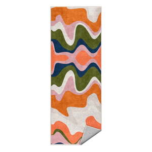 Oranžový prateľný behúň 60x230 cm Squiggly Orange – Mila Home