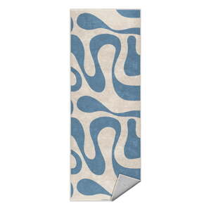 Modrý prateľný behúň 60x230 cm Blue Latte – Mila Home