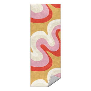 Žltý/ružový prateľný behúň 60x230 cm Raspberry Creamsicle – Mila Home