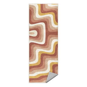 Okrovožltý/staroružový prateľný behúň 60x230 cm Creamy Strawberry Swirl – Mila Home