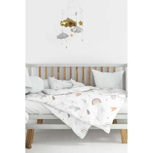 Biela detská obliečka do postieľky z bavlny renforcé 100x150 cm Abc – Mijolnir