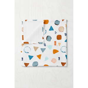 Biela mušelínová detská deka 75x100 cm Geo – Mijolnir