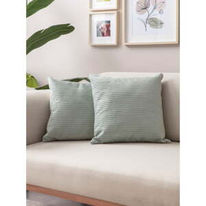 Menčestrové obliečky na vankúše v súprave 2 ks 43x43 cm – Mioli Decor