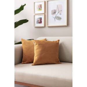 Menčestrové obliečky na vankúše v súprave 2 ks 43x43 cm – Mioli Decor