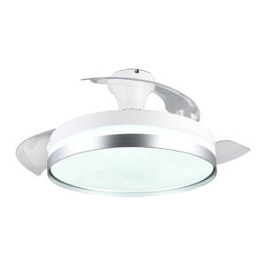 Biele/v striebornej farbe LED stropné svietidlo Lindberg – Trio