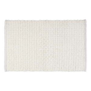 Biela textilná kúpeľňová predložka 50x80 cm Ecoli – Wenko