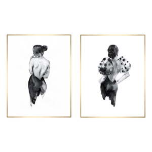 Obrazy v súprave 2 ks 30x40 cm Woman Sketch – knor