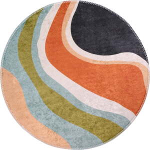Prateľný okrúhly koberec ø 100 cm Colors of Joy – Vitaus