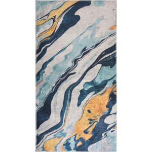 Žltý/modrý prateľný koberec 60x100 cm Colors of Joy – Vitaus