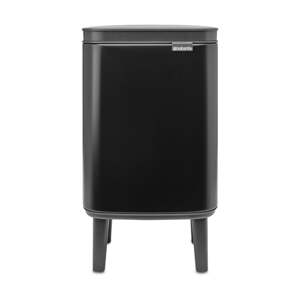 Matne čierny oceľový odpadkový kôš 4 l Bo Hi – Brabantia