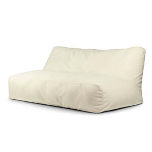 Krémovobiely sedací vak z textílie buklé Sofa Tube 190 – SLOWDOWN