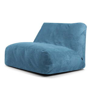 Modrý menčestrový sedací vak Sofa Tube – SLOWDOWN