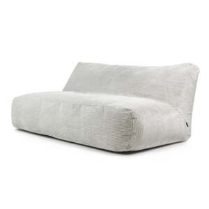 Krémovobiely menčestrový sedací vak Sofa Tube 190 – SLOWDOWN