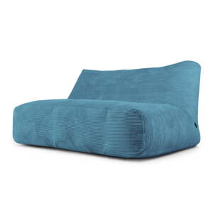 Modrý menčestrový sedací vak Sofa Tube 160 – SLOWDOWN