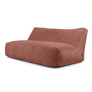 Menčestrový sedací vak v tehlovej farbe Sofa Tube 190 – SLOWDOWN