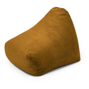 Menčestrový detský sedací vak v horčicovej farbe Snug 80 – SLOWDOWN