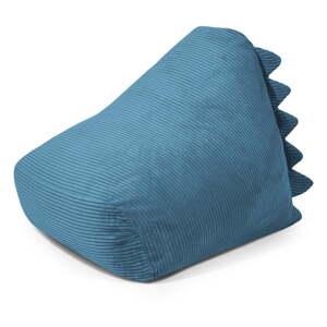 Modrý menčestrový detský sedací vak Snug 80 Dragon – SLOWDOWN
