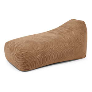 Hnedý menčestrový sedací vak Snug Long 140 – SLOWDOWN