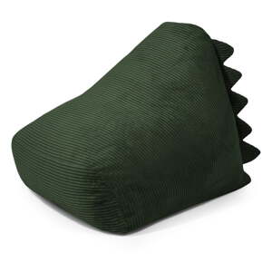 Zelený menčestrový detský sedací vak Snug 80 Dragon – SLOWDOWN