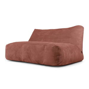 Menčestrový sedací vak v tehlovej farbe Sofa Tube 160 – SLOWDOWN