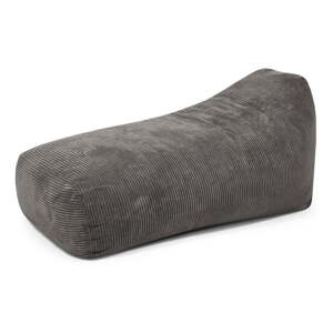 Tmavosivý menčestrový sedací vak Snug Long 140 – SLOWDOWN
