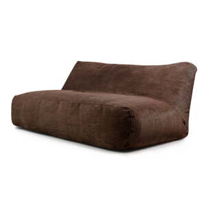 Tmavohnedý menčestrový sedací vak Sofa Tube 190 – SLOWDOWN