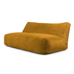 Menčestrový sedací vak v horčicovej farbe Sofa Tube 190 – SLOWDOWN