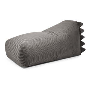 Tmavosivý menčestrový detský sedací vak Snug 130 Dragon – SLOWDOWN