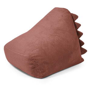 Menčestrový detský sedací vak v tehlovej farbe Snug 80 Dragon – SLOWDOWN