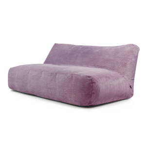 Fialový menčestrový sedací vak Sofa Tube 190 – SLOWDOWN