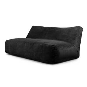 Čierny menčestrový sedací vak Sofa Tube 190 – SLOWDOWN