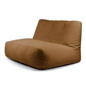 Hnedý sedací vak z textílie buklé Sofa Tube – SLOWDOWN